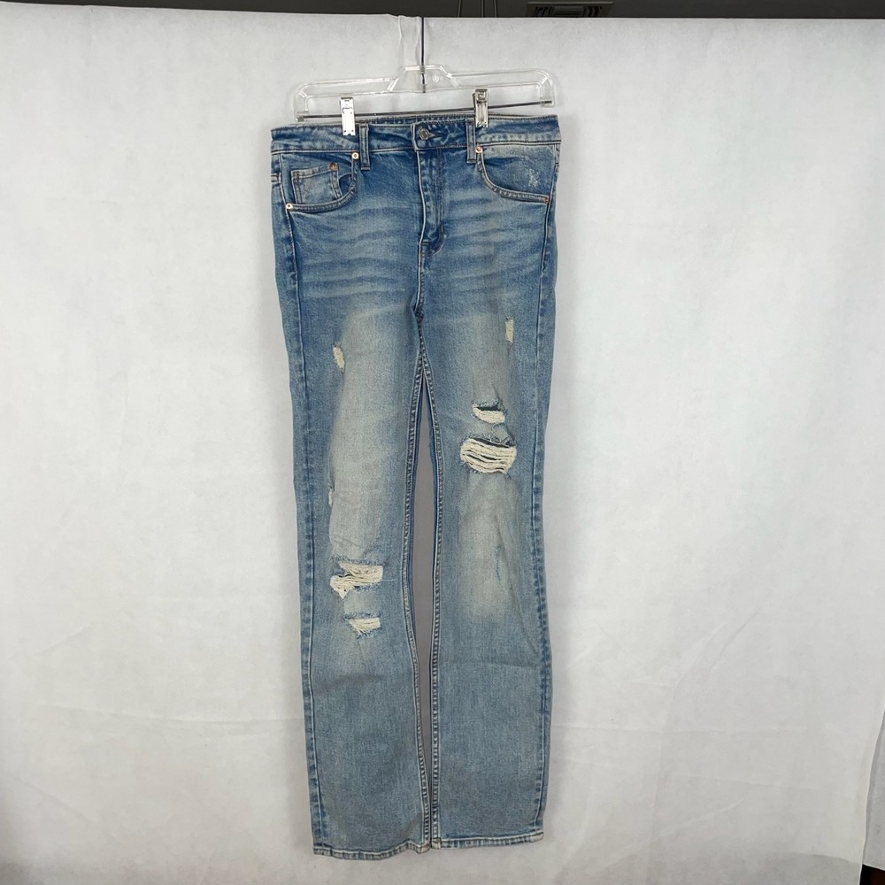 H&M &Denim Distressed Light-wash Jeans Size 29